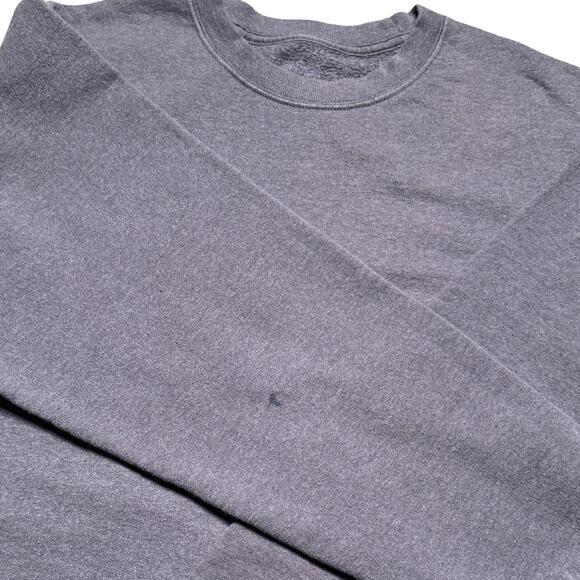 Hanes Grey Pullover Sweatshirt Mens M Fall Winter Essential - Picture 5 of 6